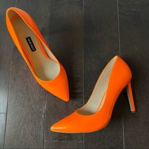 Neon Orange Tatiana Pumps